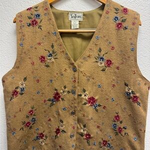 Floral Embroidered Vest